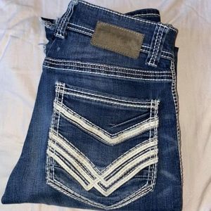 Buckle Black Men Straight Jeans